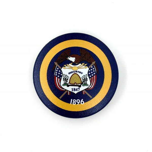 The Utah Stem Cover- a 2 piece, custom designed bicycle stem caps to replace your current headset cover or stem cap.