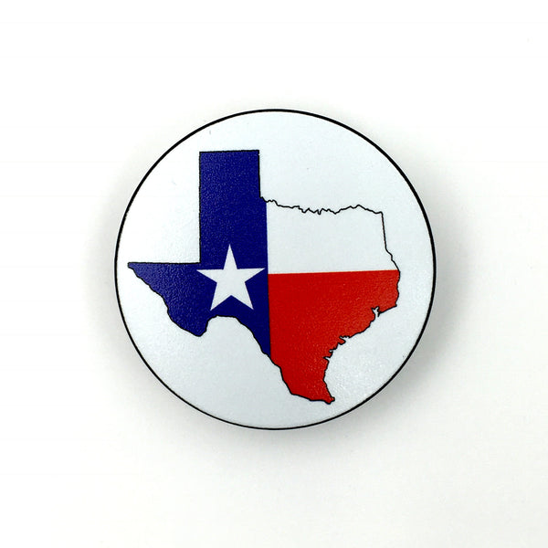 The Texas Map- a 2 piece, custom designed bicycle stem caps to replace your current headset cover or stem cap.