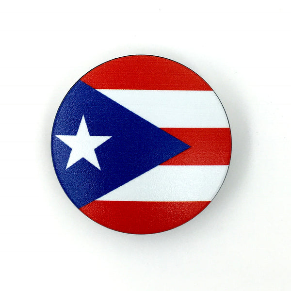 The Puerto Rico Stem Cover- a 2 piece, custom designed bicycle stem caps to replace your current headset cover or stem cap.