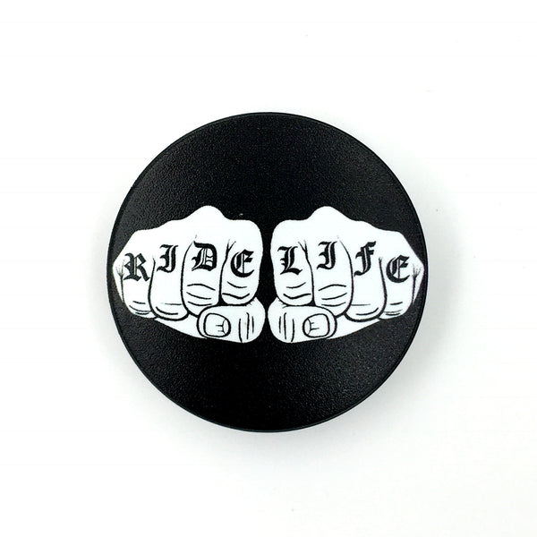 The Knuckles Stem Cover-  a 2 piece, custom designed bicycle stem caps to replace your current headset cover or stem cap.