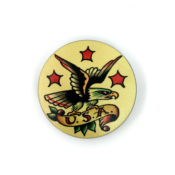 The USA Stem Cover- a 2 piece, custom designed bicycle stem caps to replace your current headset cover or stem cap.