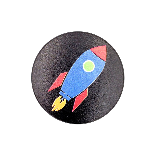 The Blast Off Rocket Stem Cover-  a 2 piece, custom designed bicycle stem caps to replace your current headset cover or stem cap.