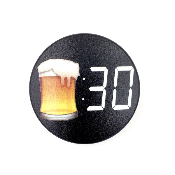 The Beer:30 Stem Cover- a 2 piece, custom designed bicycle stem caps to replace your current headset cover or stem cap.