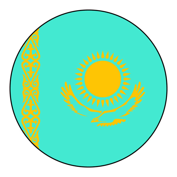 The Kazakhstan Stem Cover-  a 2 piece, custom designed bicycle stem caps to replace your current headset cover or stem cap.