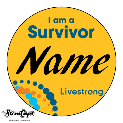 The Livestrong "SURVIVOR" Stem Cover Custom