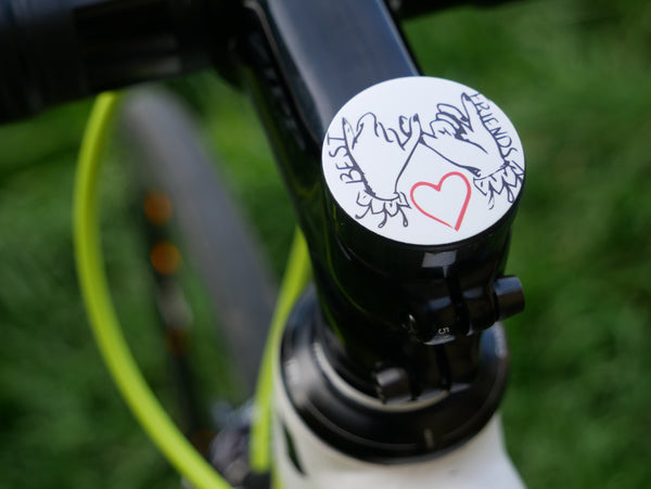 Starr Walker- a 2 piece, custom designed bicycle stem caps to replace your current headset cover or stem cap.