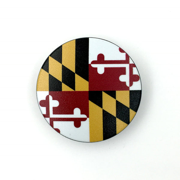 Maryland Stem Cover- a 2 piece, custom designed bicycle stem caps to replace your current headset cover or stem cap.