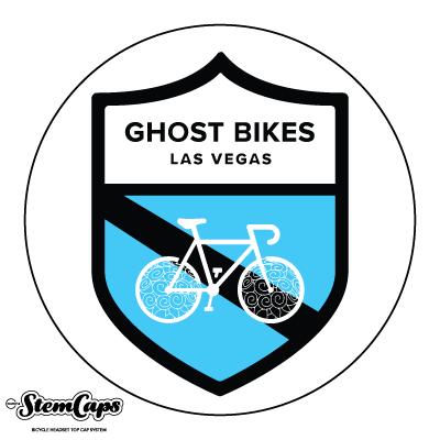 Ghost Bikes Las Vegas Stem Cover on white