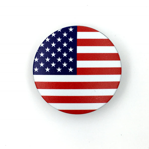 The USA Stem Cover - a 2 piece, custom designed bicycle stem caps to replace your current headset cover or stem cap.