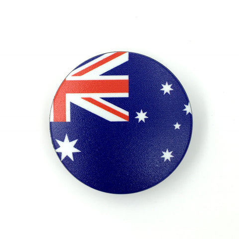 The Australia Stem Cover- a 2 piece, custom designed bicycle stem caps to replace your current headset cover or stem cap.