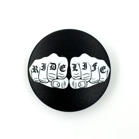 The Knuckles Stem Cover-  a 2 piece, custom designed bicycle stem caps to replace your current headset cover or stem cap.