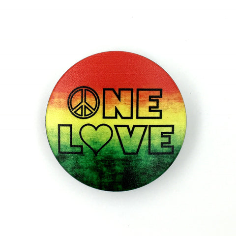 The One Love Stem Cover- a 2 piece, custom designed bicycle stem caps to replace your current headset cover or stem cap.