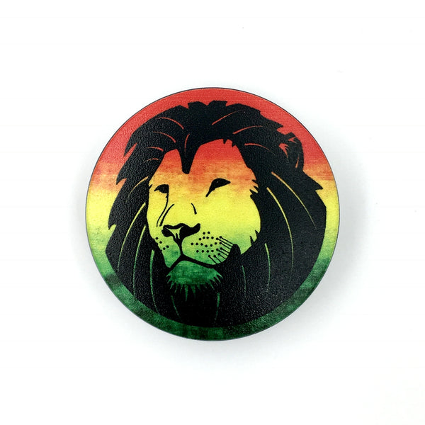 The Rasta Lion- a 2 piece, custom designed bicycle stem caps to replace your current headset cover or stem cap.