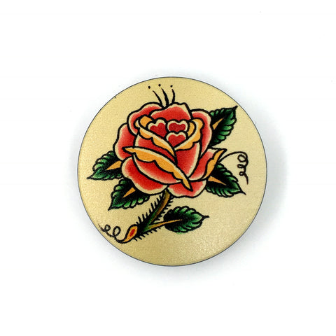 The Rose Stem Cover- a 2 piece, custom designed bicycle stem caps to replace your current headset cover or stem cap.