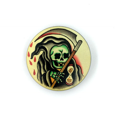 The Reaper Stem Cover- a 2 piece, custom designed bicycle stem caps to replace your current headset cover or stem cap.