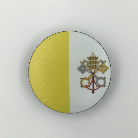 The Vatican Stem Cover- a 2 piece, custom designed bicycle stem caps to replace your current headset cover or stem cap.