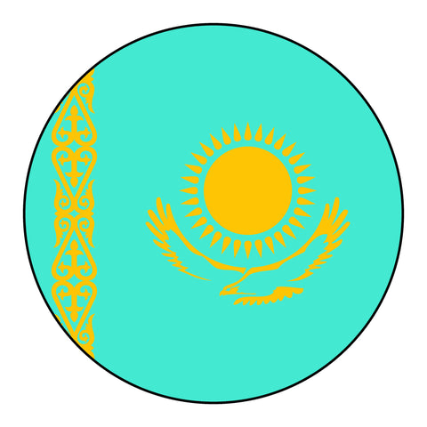 The Kazakhstan Stem Cover-  a 2 piece, custom designed bicycle stem caps to replace your current headset cover or stem cap.