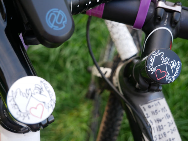 Starr Walker- a 2 piece, custom designed bicycle stem caps to replace your current headset cover or stem cap.